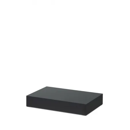 Butiksvinduespodie, sort, 40 x 60 x 10cm (LxBxH)