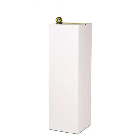 MDF witte sokkels | plantenzuilen | zuilen wit MDF zijdeglans