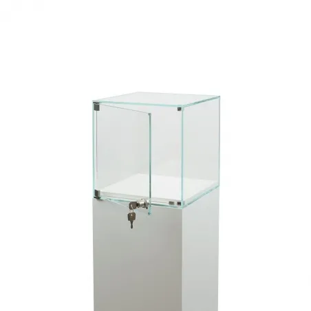 Glasmontre med dør