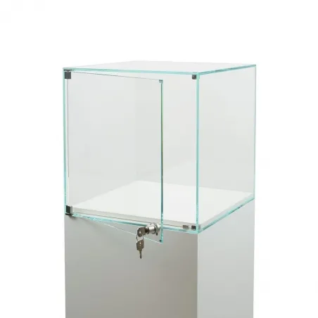 Glasmontre med dør