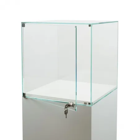 Glasmontre med dør