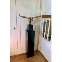 Solits podie sort højglans 60 x 60 x 100 cm
