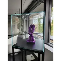 Glazen beschermkap | glazen stolp voor op sokkel | museumvitrine