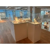 Glasmontre med dør