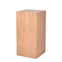 Podie af egetræ, finér, 50 x 50 x 100 cm