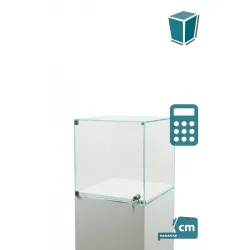 vitrine med dør