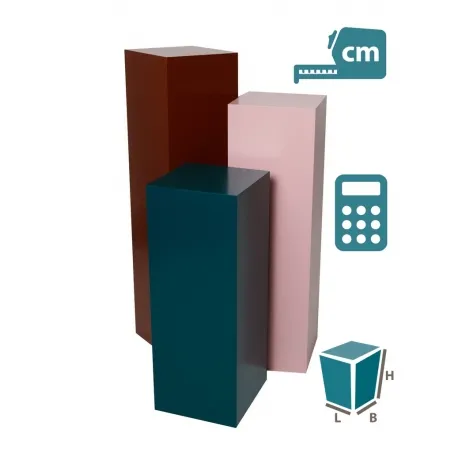 sokkels MDF kleur hoogglans | zuilen kleur hoogglans MDF
