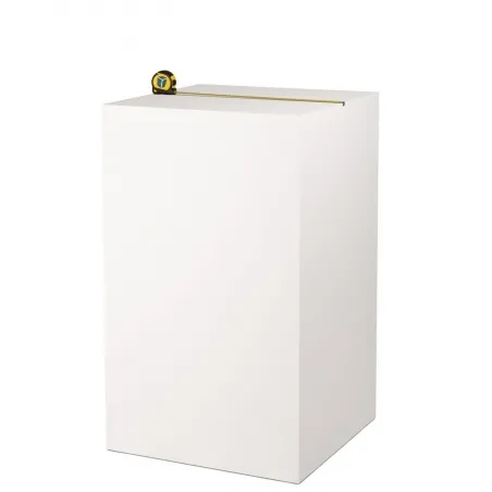 MDF witte sokkels | plantenzuilen | zuilen wit MDF zijdeglans