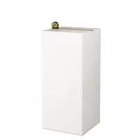 MDF witte sokkels | plantenzuilen | zuilen wit MDF zijdeglans