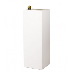 MDF witte sokkels | plantenzuilen | zuilen wit MDF zijdeglans