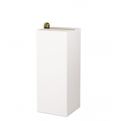 MDF witte sokkels | plantenzuilen | zuilen wit MDF zijdeglans