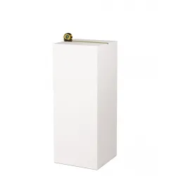 MDF witte sokkels | plantenzuilen | zuilen wit MDF zijdeglans