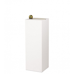 MDF witte sokkels | plantenzuilen | zuilen wit MDF zijdeglans