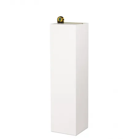 MDF witte sokkels | plantenzuilen | zuilen wit MDF zijdeglans